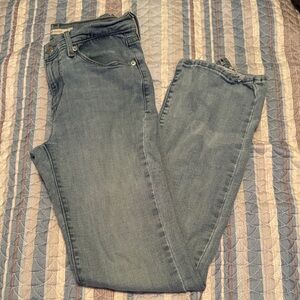 Stylish Women's Boot Cut Jeans in Light Blue